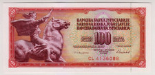 1986 Yugoslavia 100 Dinara UNC 4136088 Paper Money Banknotes Currency