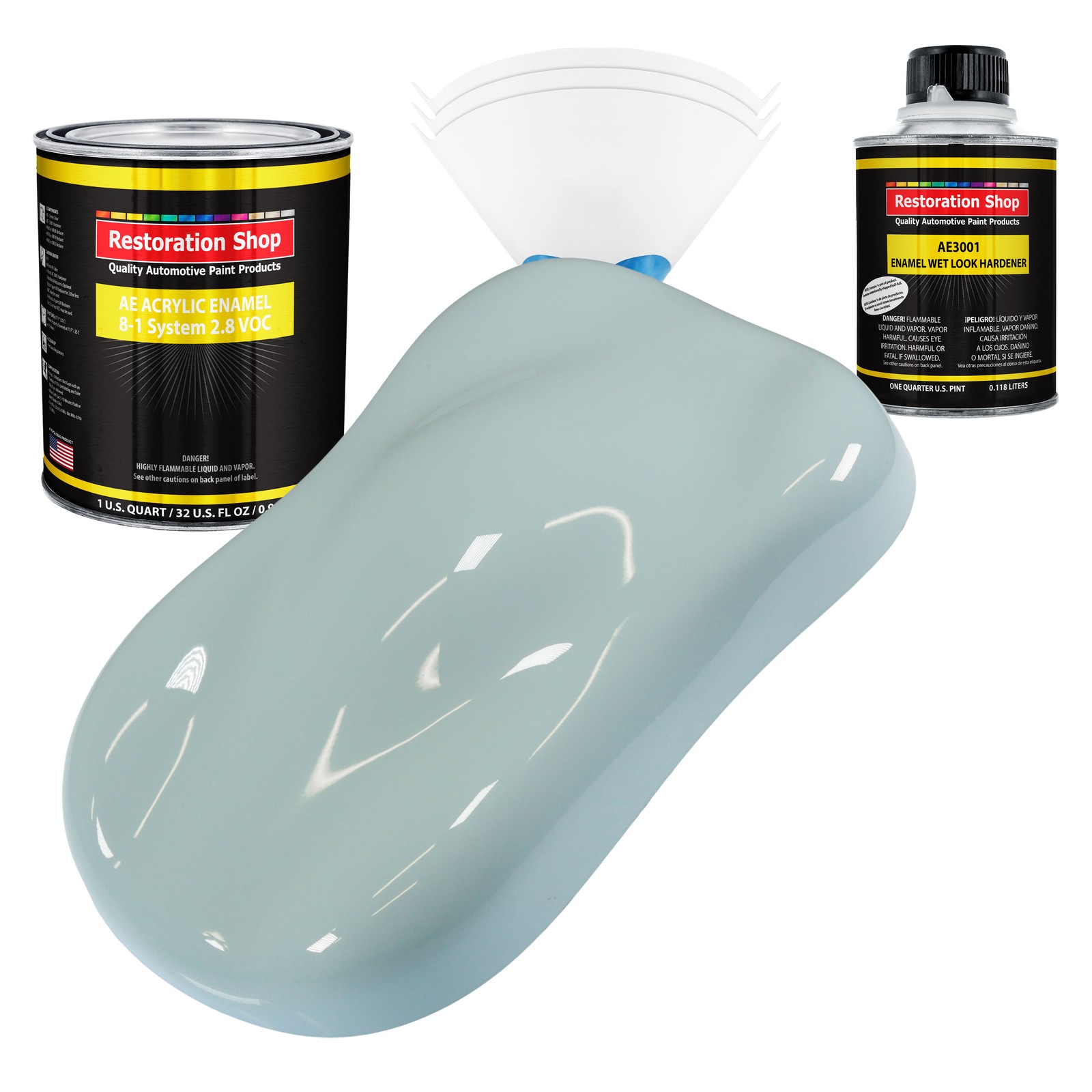 Restoration Shop Diamond Blue Acrylic Enamel Quart Kit, Auto Paint
