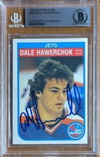DALE HAWERCHUK SIGNED 1982/83 O-PEE-CHEE ROOKIE CARD #380 BGS BAS AUTO AUTOGRAPH