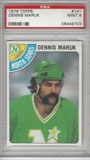 1978 Topps #141 DENNIS MARUK - NORTH STARS PSA 9