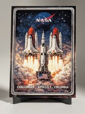 NASA Space Shuttle Challenger Columbia Apollo 1 Memorial Custom Trading Card