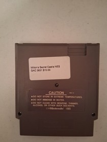 Milon's Secret Castle-NES-Authentic-Tested working-Game only-Read description