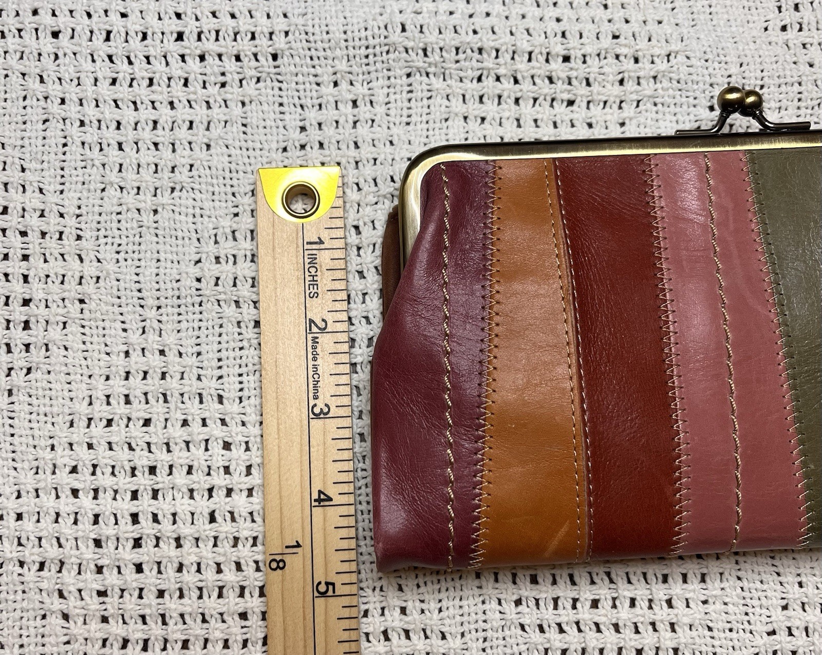 Fossil Multicolor Patchwork Leather Kiss Lock Wal… - image 12