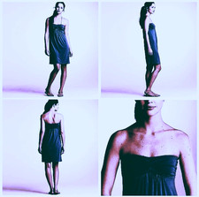 NWT J Crew Jersey Halter Dress Sz M DEEPEST NAVY All Season Jersey Ease