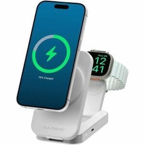 Alogic Flip Induction Charger White for Smartwatch Iphone 5 V Dc 9 V Dc Input In
