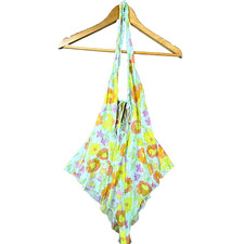 Savage X Fenty Mesh Teddy Bodysuit Womens Large Multicolor Free Spirit Floral
