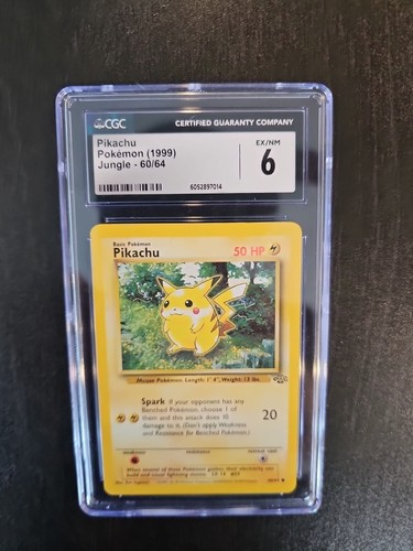 Pikachu (Unlimited) graded CGC 6 for sale on eBay