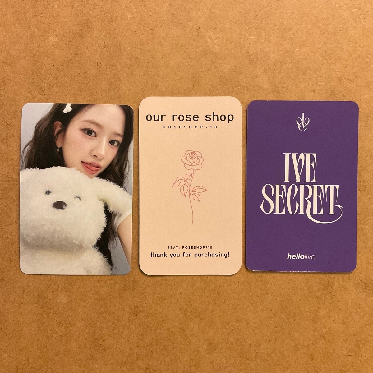 IVE SECRET 4th EP Album Hellolive Fansign Lucky Draw LD Official