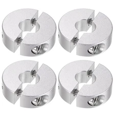4pcs Double Split Shaft Collar 10mm Bore Clamp-On Collars 30mm OD 10mm Width