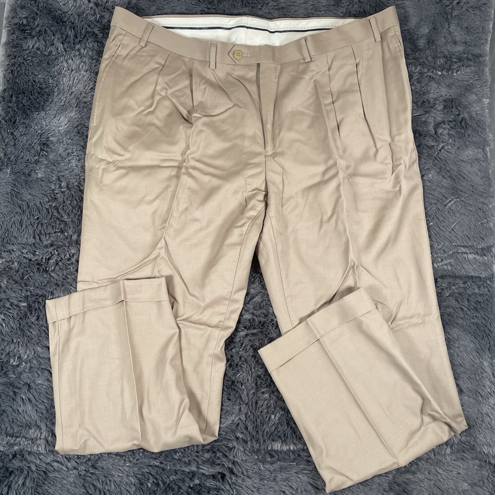 Lauren Ralph Lauren Wool & Cashmere Dress Pants Men’s Size 42x30 Beige Preppy