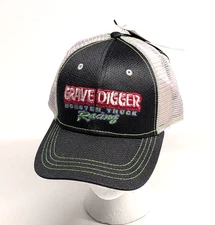Grave Digger Monster Truck Racing Hat Trucker Cap NWT Feld Motorsports