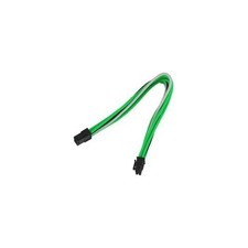 Nanoxia 900900522 8-Pin PCI-E Extension Cable - 30 cm - Green/White/Black Single
