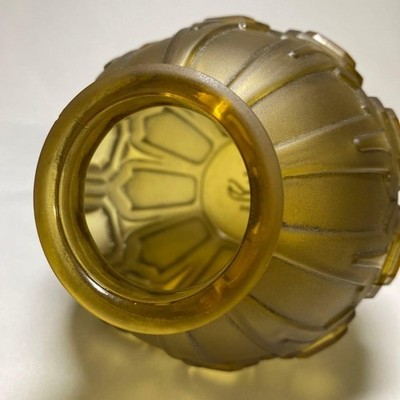 Val Saint Lambert flower vase Glass Art deco antique from Japan