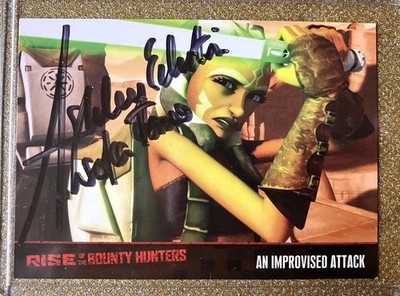 2010 Topps Star Wars on-card autograph Ashley Eckstein Auto AHSOKA TANO RC JSA
