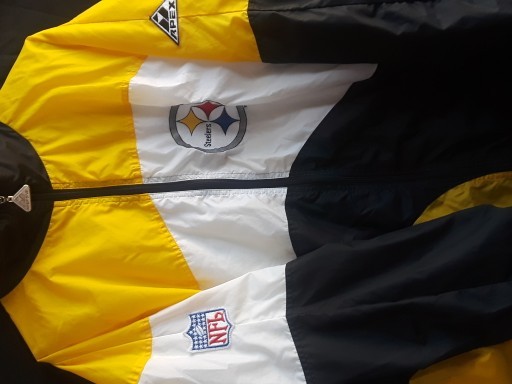 Vintage NFL Pittsburgh Steeler Puffer Jacket Mens Size L - Pro Line By Apex One