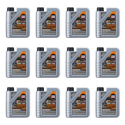 Liqui Moly 12L Engine Motor Oil - Top Tec 4200 5W-30 New Generation (12x1L)