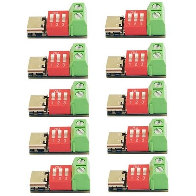 10x USB-C PD Trigger Board Modul PD/QC Decoy Board Schnellladung USB Typ-C