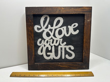 Rustic Wood Sign Handmade Wall Decor 11"x11"