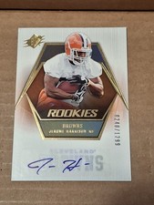 2006 JEROME HARRISON UPPER DECK SP AUTOGRAPHED AUTO ROOKIE CARD RC /1299 BROWNS. rookie card picture