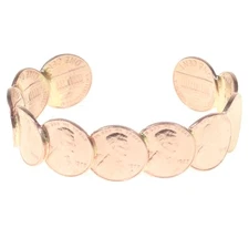 Copper Penny Bracelet Never-Broke® - Welded Copper Pennies