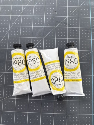 Gamblin 1980 Cadmium Yellow Light Oil Paint 37ml Tube Student Grade USA Made - Picture 1 of 2