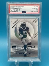 2022 Panini Black White Knight Alvin Kamara #WN9 PSA 10 Pop 2