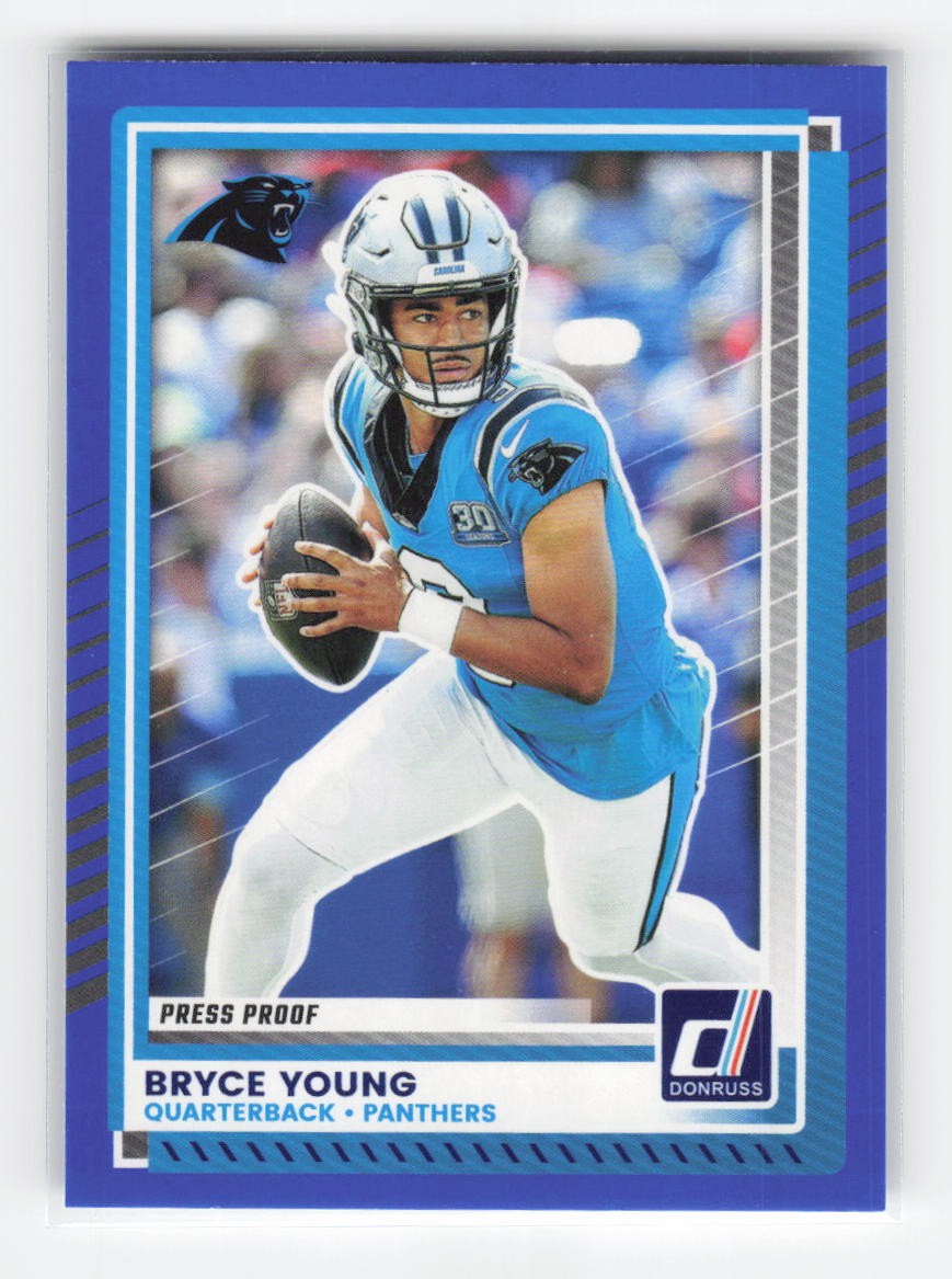 2025 Donruss #196 Bryce Young Press Proofs Blue