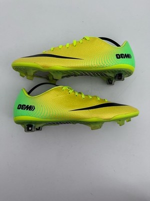 Nike Mercurial Vapor IX FG 555605-703 Yellow Green Soccer Cleats