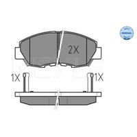 Meyle BremsbeläGe Bremsbelegsatz Vorne System Akebono FüR Honda Accord