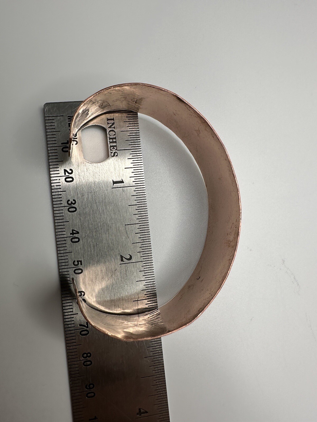 New Solid Copper Skull Hammered Southwestern Styl… - image 3