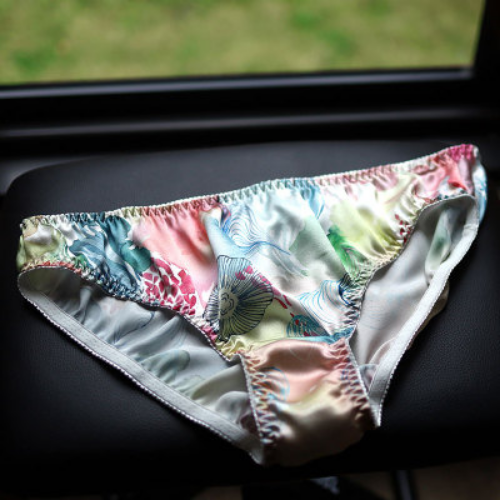 Womens 100% Silk Panties Floral Knickers Bikinis Underwear Briefs Bottom Lovebay - Picture 5 of 10
