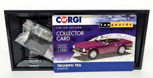 Vanguards 1/43 - Triumph TR6 Roadster Magenta Diecast Scale Model Car VA14701 - Picture 3 of 6