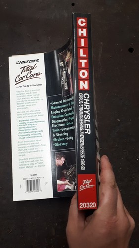 CHILTON 20320 1995-98 REPAIR MANUAL CIRRUS/STRATUS/SEBRING/AVENGER/BREEZE - Picture 3 of 5