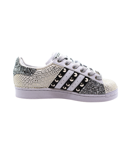 Adidas Superstar Stars Sneakers bianca e nera - Aversa Shoes Srl