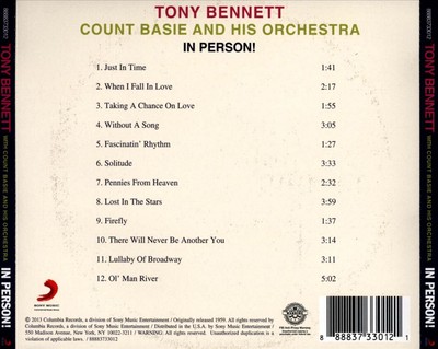 TONY BENNETT IN PERSON! NEW CD