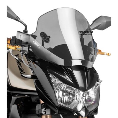 WINDSHIELD UNIVERSAL PUIG FOR KAWASAKI VULCAN 650 S CAFE 2017 > 2020 SMOKE GREY