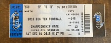 FULL MINT 2018 BIG TEN FOOTBALL CHAMPIONSHIP TICKET OHIO STATE *FREE SHIP!*