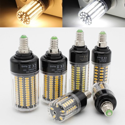 E27 E14 LED Corn Light Bulbs No Flicker Lamps 3W - 18W 110V 85-265V Super Bright