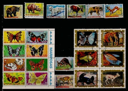 Block Equatorial Guinean Stamps