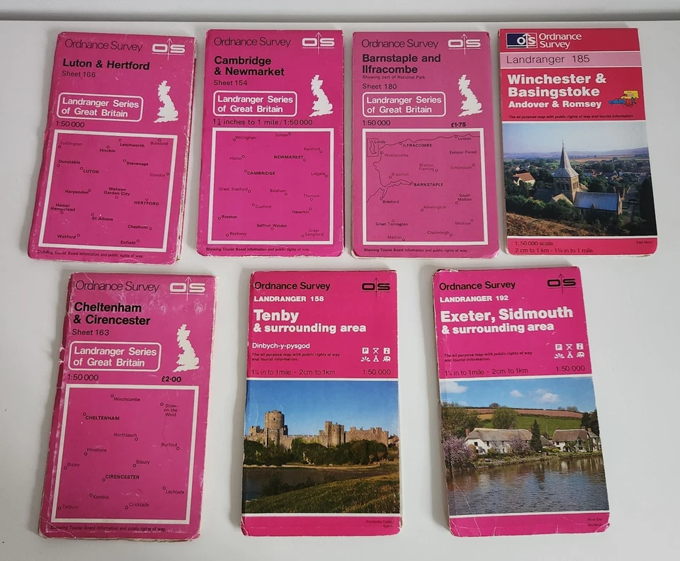 UK Ordinance Survey Maps Booklets Job Lot Bundle X20 - Image 3 of 4