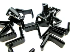 32mm Angle Iron PVC End Caps Fits 3mm Thick Metal Rack Caps Various Pack Sizes
