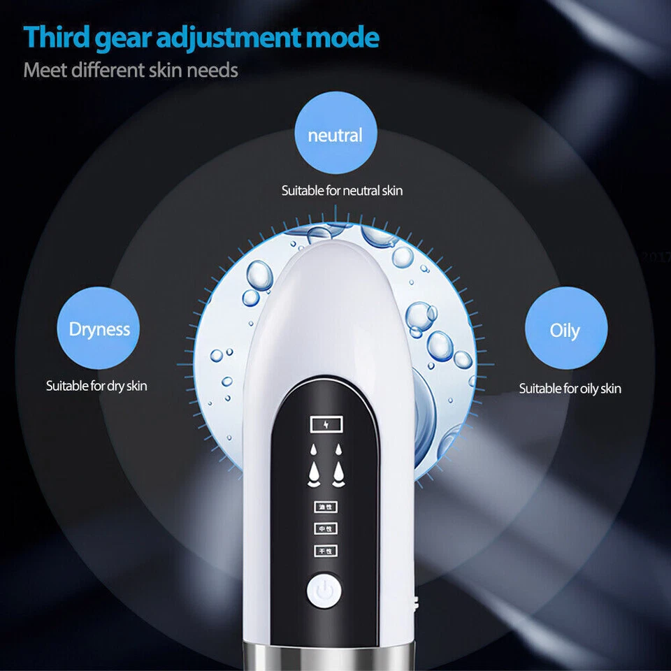 Electric Blackhead Remover Vacuum Pore Face Facial Suction Acne Cleaner Kit - image 3 of 4