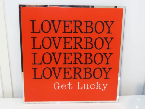 Vintage Carnival/Fair/Game/Prize 12" Glass Mirror Loverboy Music Band