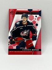 2022-23 SP Authentic Limited Red Future Watch Carson Meyer Rookie #179 Columbus