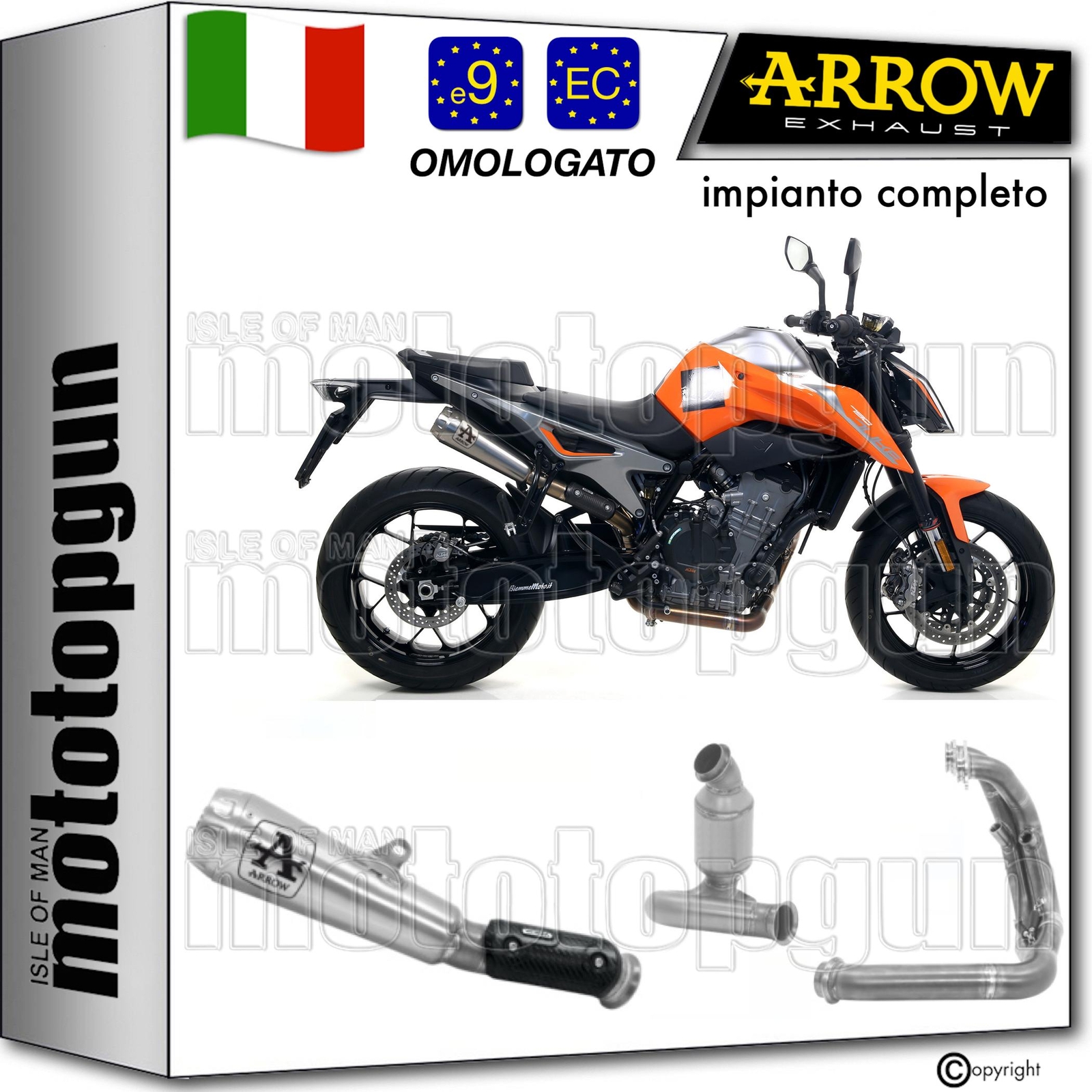 ARROW SCARICO COMPLETO OMOLOGATO RC PRO-RACE TITANIO KTM 790 DUKE 2020 20