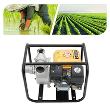 7.5 HP 3 Inch Gas Power Semi-Trash Water Pump High Pressure Garden Irrigation