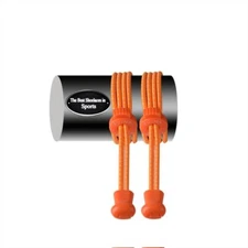 AVIMA Premium Durable SPORTS LACES WITH LOCK – Elastic No Tie Shoelaces - Orange