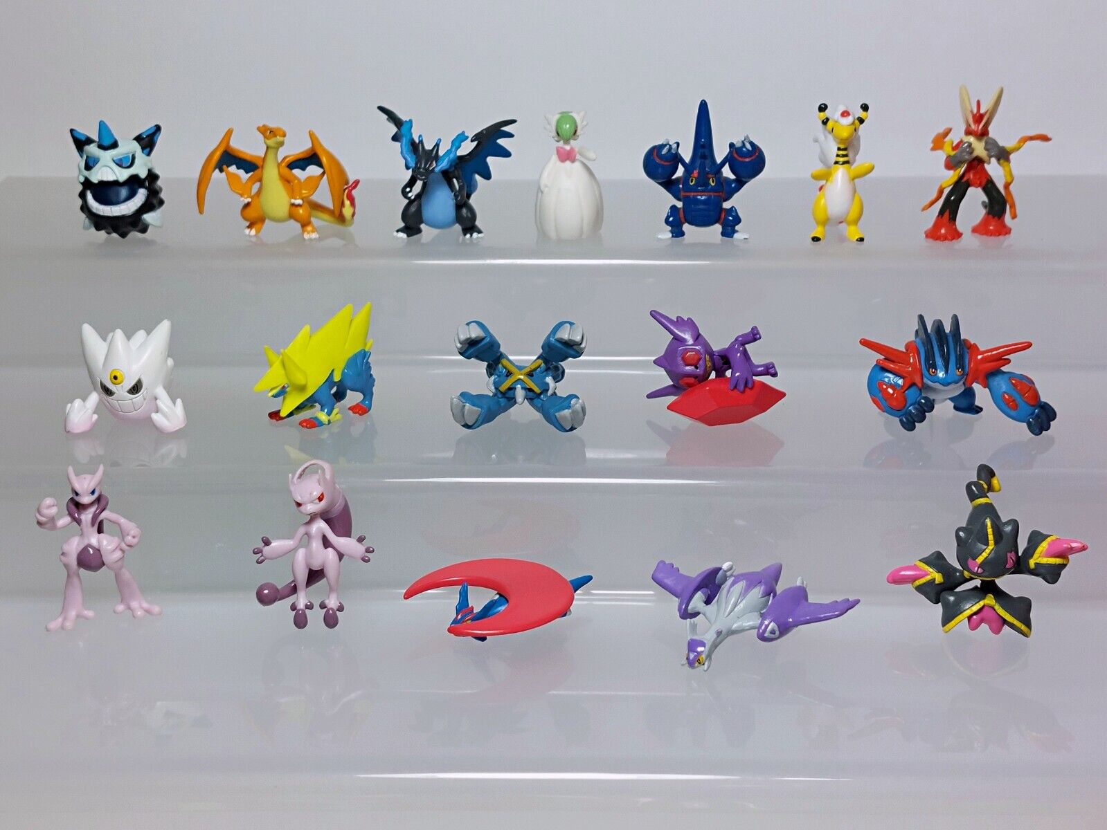 Grande Mega Evolução Figura Pokemon Gengar Charizard Eevee