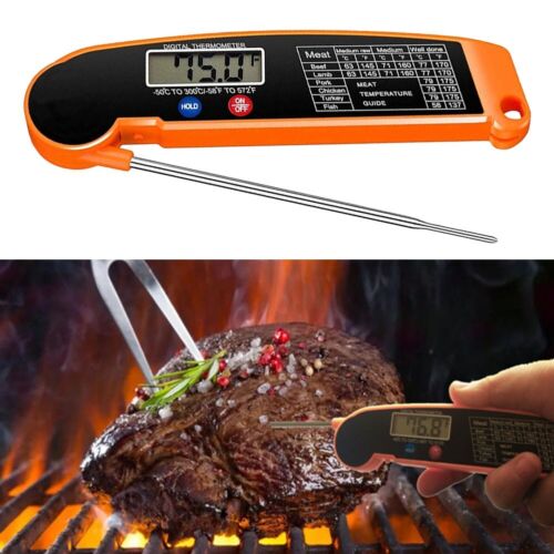 Thermomètre barbecue pliant portable ultra mince mesures rapides de températur - Picture 1 of 14