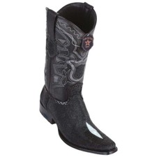 Los Altos Men's Genuine Single Stone Stingray Boots European Square Toe Wide EE